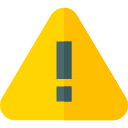 Yellow hazard triangle