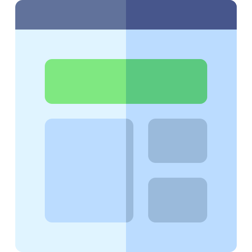 Icon of the template with it's components.
