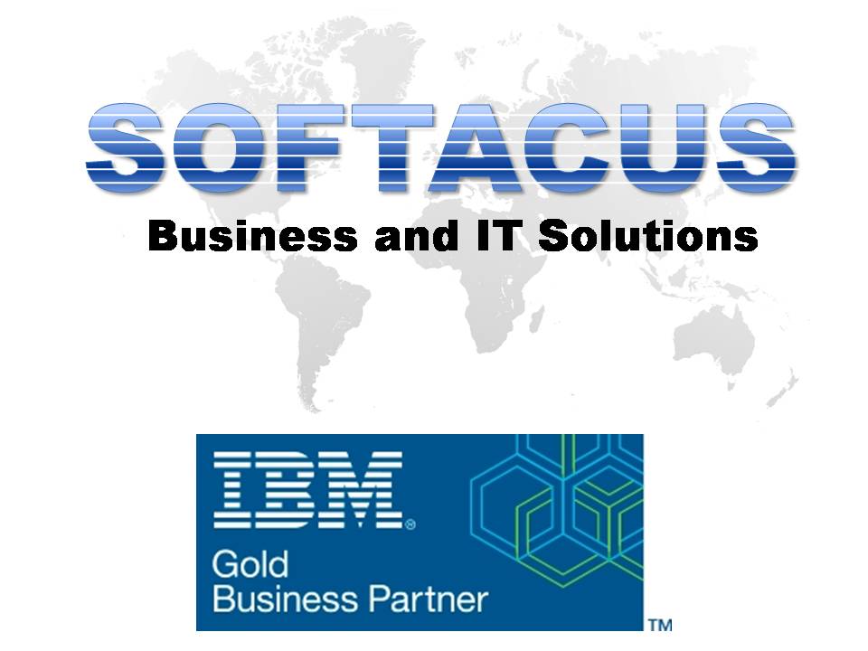 Softacus logo and IBM Gold Business Partner