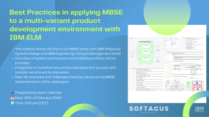 Webinar: Best Practices in MBSE for Multi-Variant Product Development